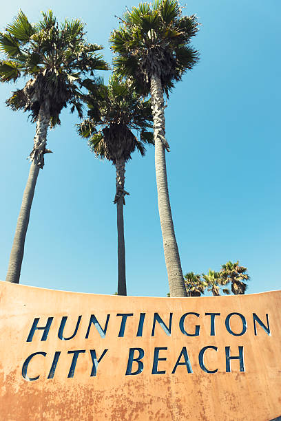istock Huntington beach sign on California 175519662
