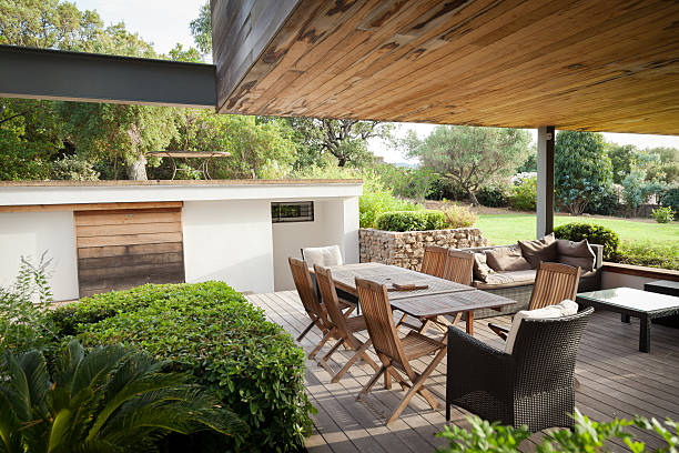 istock Luxury Villa Patio with Garden 175519997