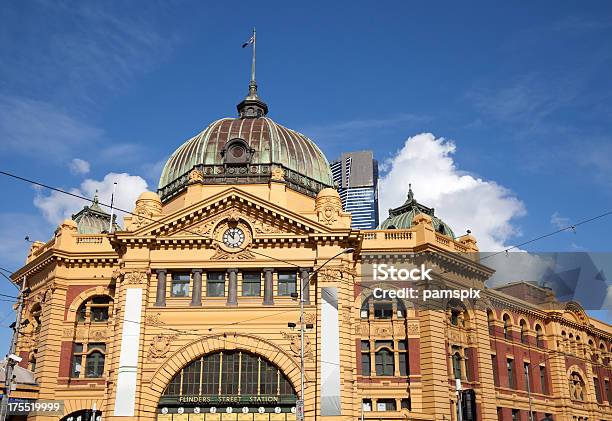 Flinders Street Station In Melbourne Australia Stock Photo - Download Image Now - Architectural Dome, Australia, Flinders Street Station