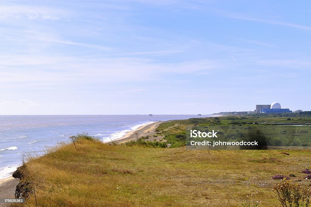 Sizewell z Dunwich Cliffs - Zbiór zdjęć royalty-free (Zjednoczone Królestwo)