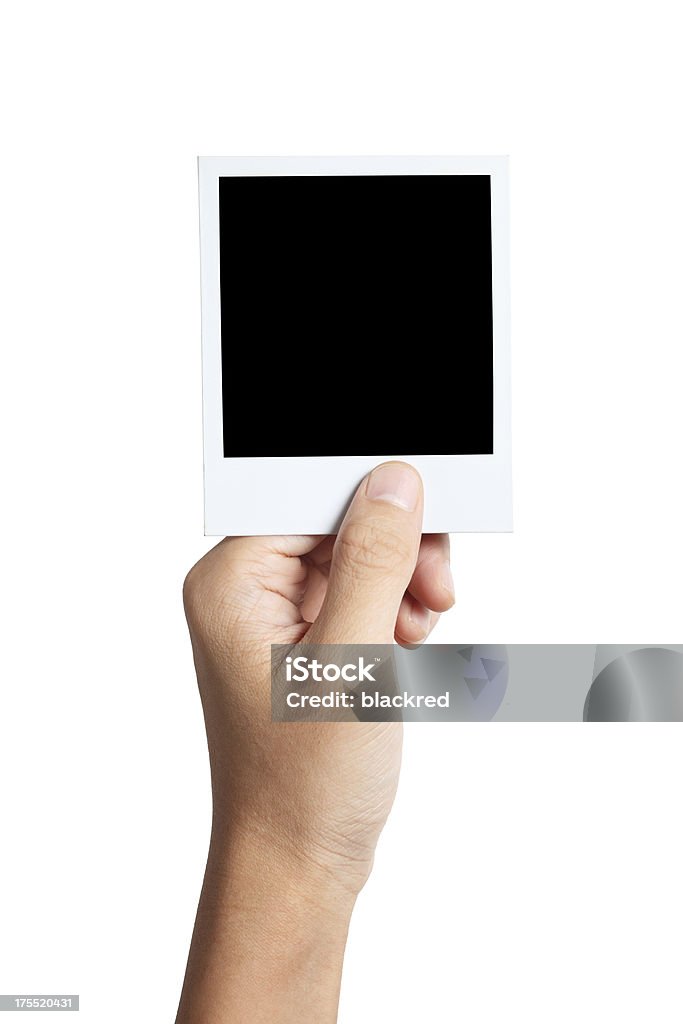 Hand Holding Instant-Foto - Lizenzfrei Polaroid-Transfer Stock-Foto