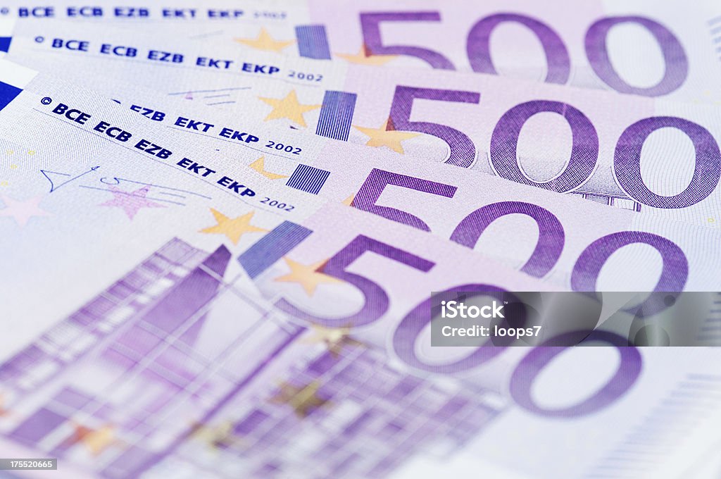 Euro argent - Photo de Billet de 500 euros libre de droits