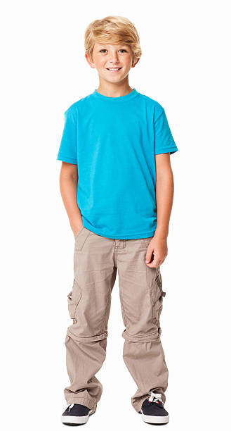 Confident Young Boy - Isolated stock photo
