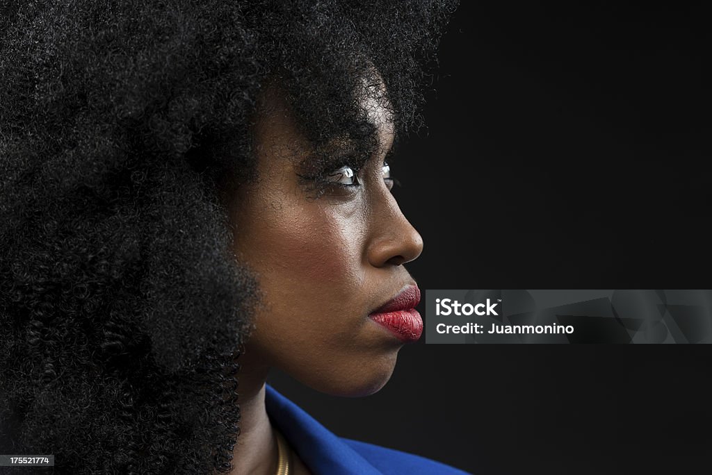 Ayesha profilo - Foto stock royalty-free di Colore nero