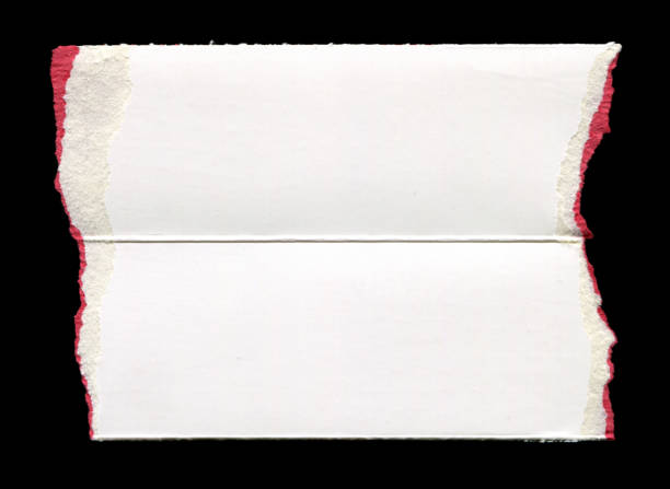 istock Cut or torn paper background textured isolated 1755222038