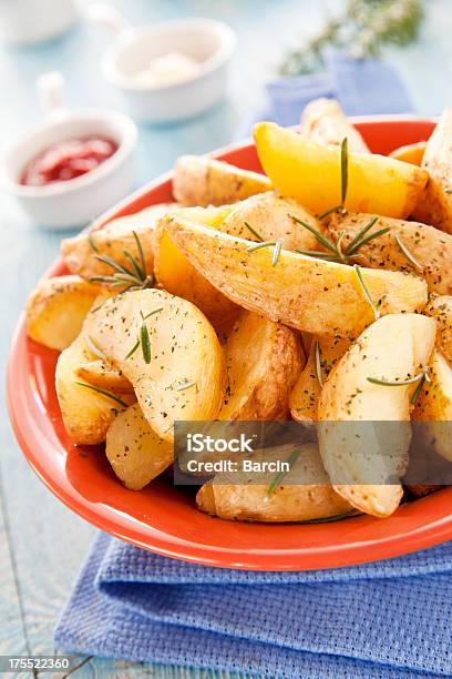 Roasted Potatoes Stock Photo - Download Image Now - Baked Potato, Bowl, Close-up