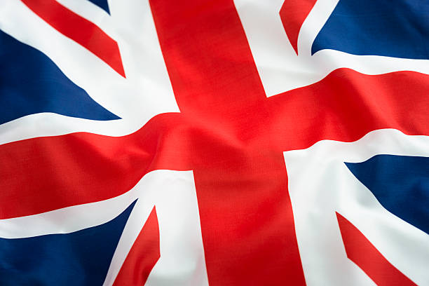 Uk mit der britischen Flagge – Foto