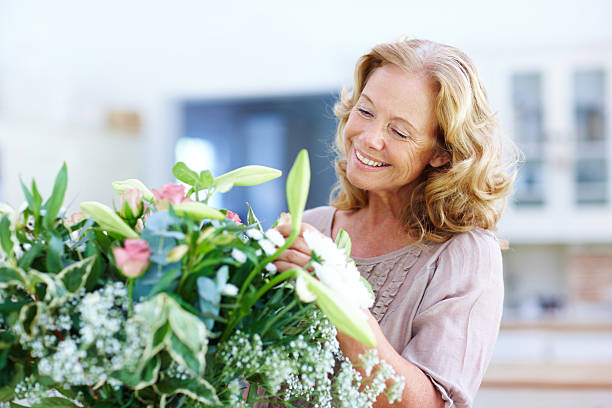 flower arranging is one of her favorite hobbies