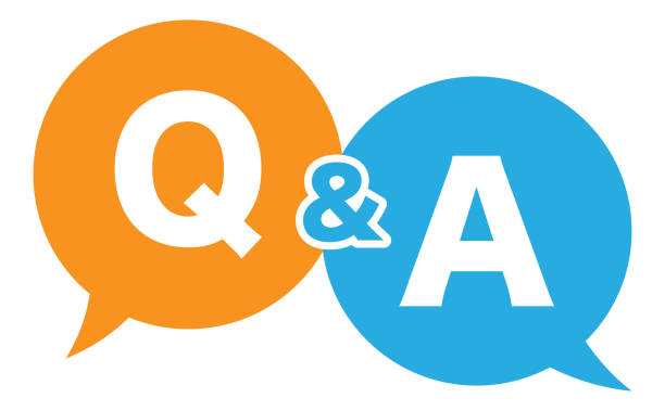 stockillustraties, clipart, cartoons en iconen met marks for question and answer - vragen en antwoorden