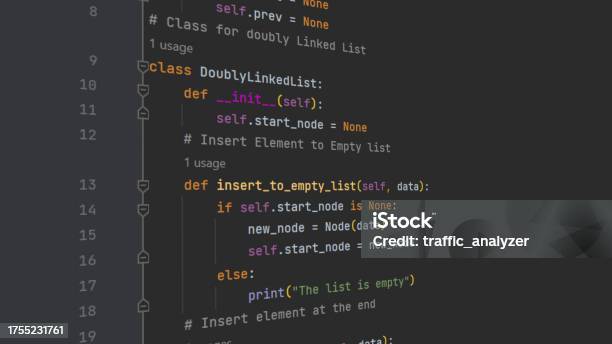 Python Code In Ide Stock Illustration - Download Image Now - Abstract ...