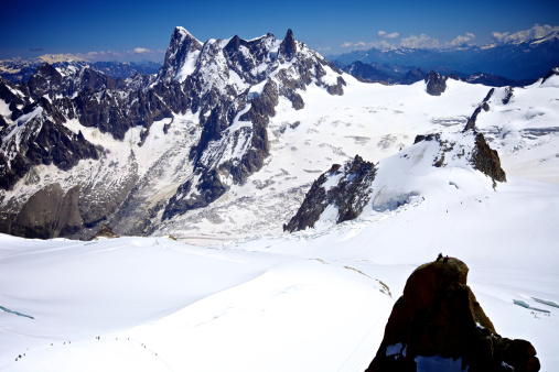 Mont Blanc Massif. French Alps.