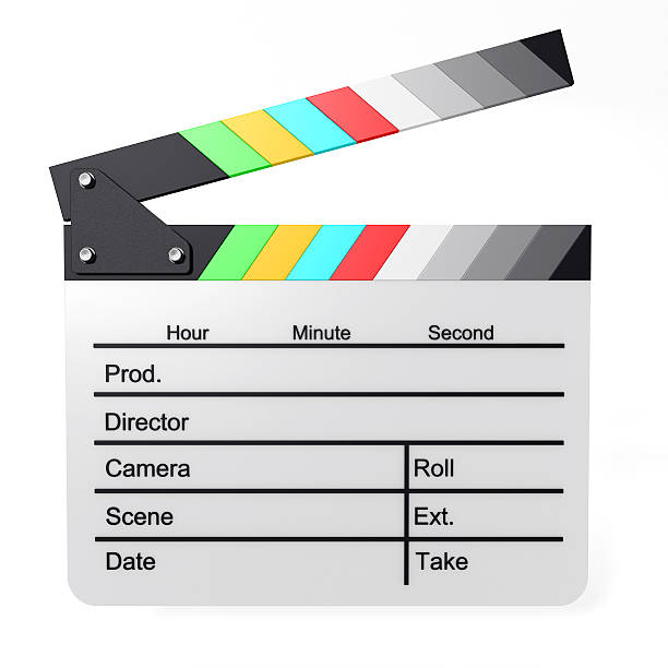 claquete de cores - clapboard - fotografias e filmes do acervo