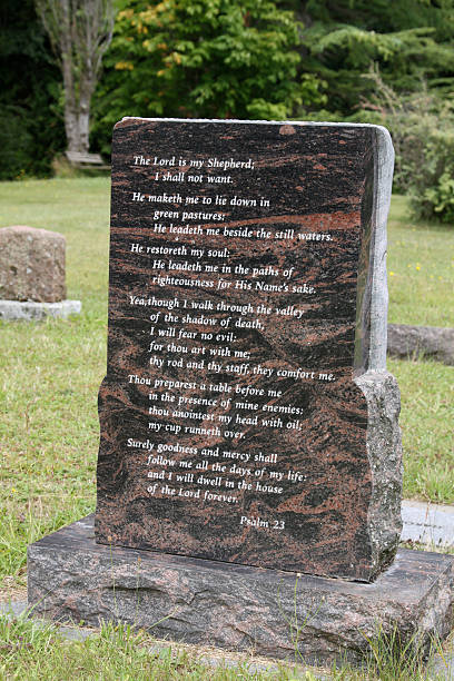 istock Psalm 23 On A Tombstone 175524459