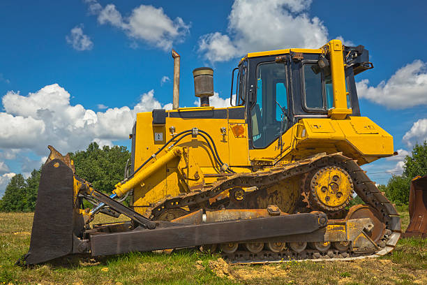 istock Earth Mover in a new road construction 175524469