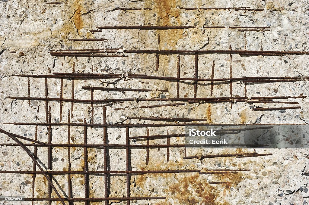 Antigo rachado parede de concreto - Foto de stock de Abstrato royalty-free