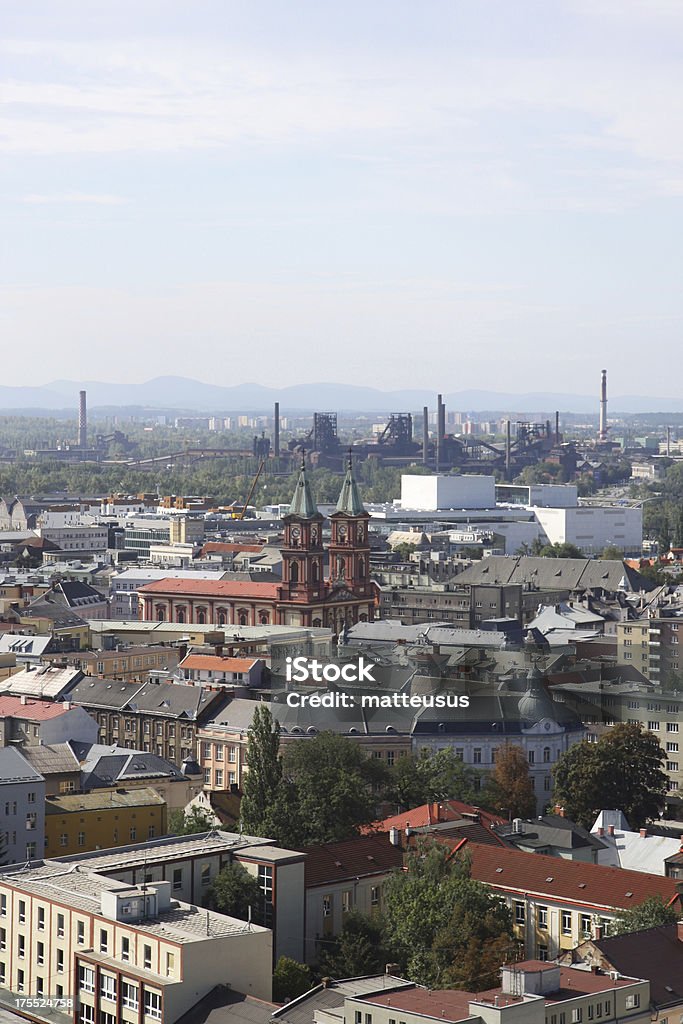 Ostrava verticales avec vue sur la ville - Photo de Aciérie libre de droits