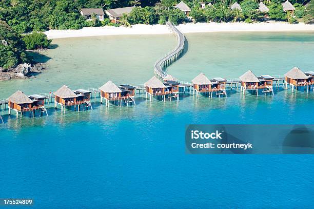 Over Water Bungalow Resort Stock Photo - Download Image Now - Fiji, Tourist Resort, Bungalow