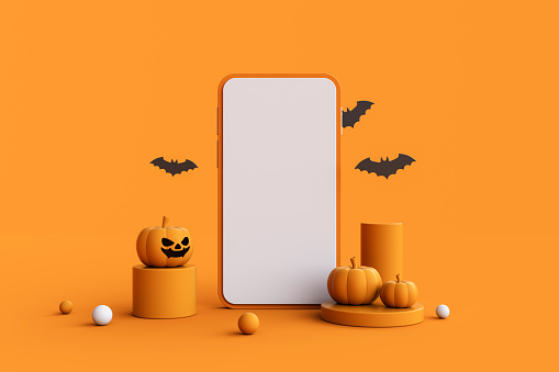 Halloween, Telephone, Smart Phone, Template, Advertisement