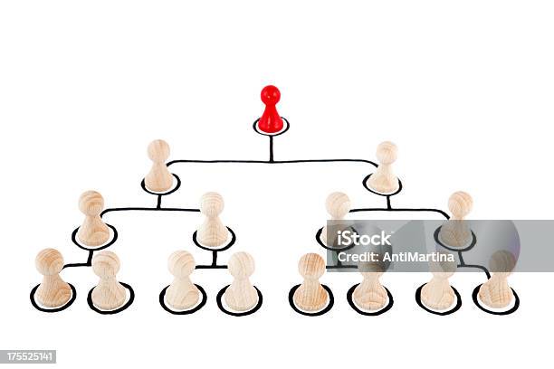 Hierarchical Organization Stock Photo - Download Image Now - Organization Chart, Chess Piece, Cut Out