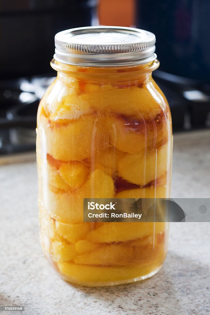 In Konserve abfüllen Peaches-die Jar - Lizenzfrei Eingemacht Stock-Foto