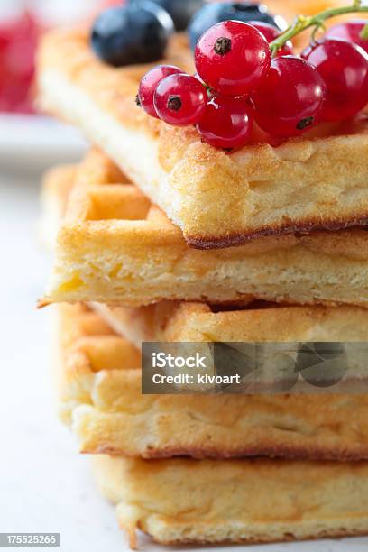 Waffles Stock Photo - Download Image Now - Baked Pastry Item, Baking, Belgian Waffle