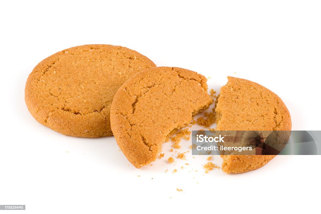 Ginger biscuits Ginger biscuits on a white background. Ginger Snap Stock Photo