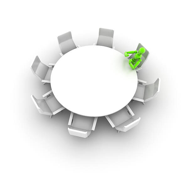 istock Alone at the meeting 175525796