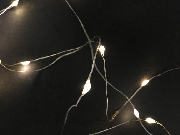 istock Glowing garland on a dark background 1755258347
