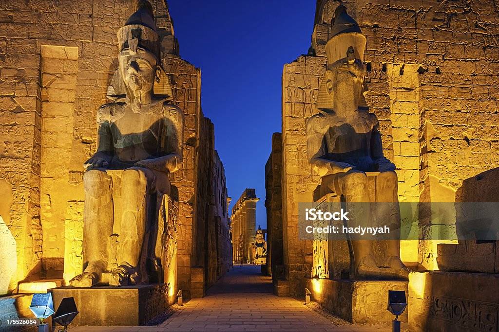 입구, 이집트 룩소르 사원 - 로열티 프리 이집트 스톡 사진