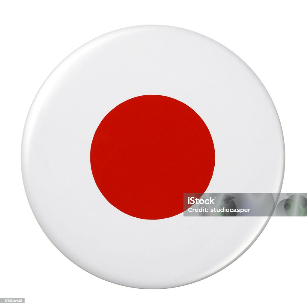 Badge 日本フラグ - 円形のロイヤリティフリーストックイラストレーション
