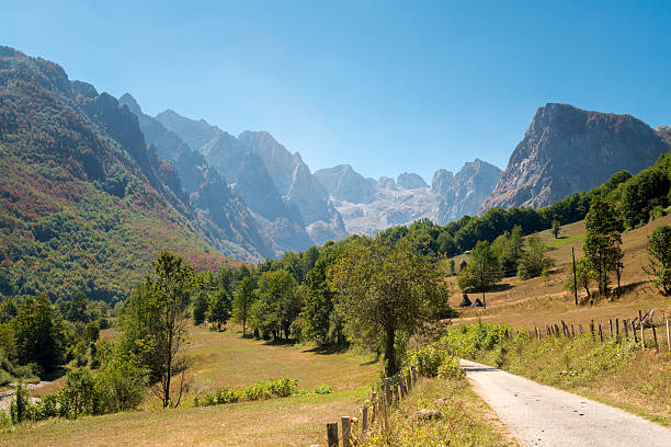 Prokletije Prokletije is mountain range that borders  Montenegro, Kosovo and Albania. All three countries declared national parks on its teritories kosovo stock pictures, royalty-free photos & images
