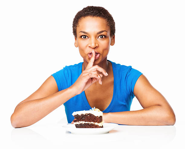 istock African American Woman With Finger On Lips - Isolated 175527587