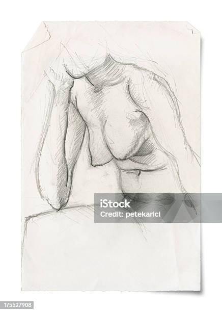 Nude Woman Sketch Stock Illustration - Download Image Now - Naked, Women, Abstract