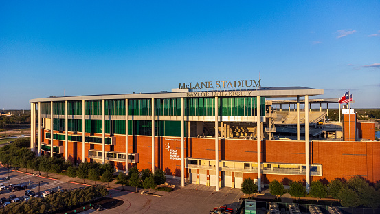 Waco, TX - September 22, 2023: McLane Stadium, home of the Baylor University Bears football team.