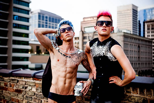 istock Young Men on a Roof Top 175528796