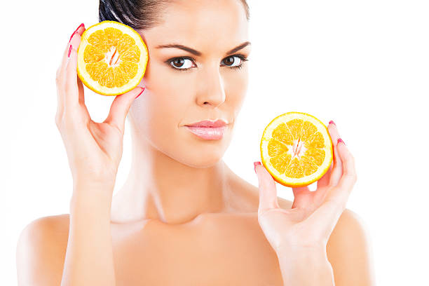 istock Halfs of an orange fruit 175528964