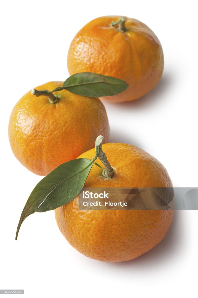 과일: 온주귤 - 로열티 프리 흰색 배경 스톡 사진