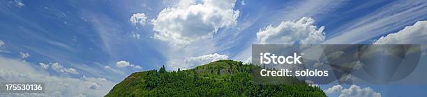 Green Hill Panorama Stock Photo - Download Image Now - Beauty In Nature, Blue, Clear Sky