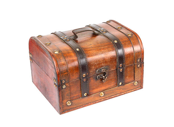 Treasure Chest+Clipping Path Treasure Chest (Isolated With Clipping Path Over White Background)Please see some similar pictures from my portfolio: trunk furniture stock pictures, royalty-free photos & images