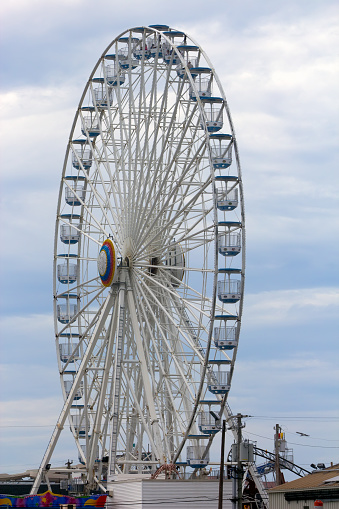Large ferris wheel on a summer day.