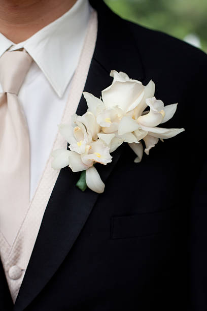 istock Groom with orchid boutonniere 175531467