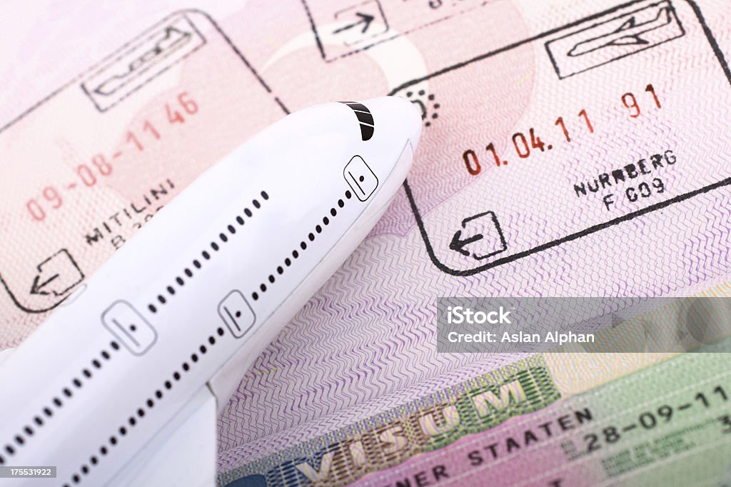 visa Visa Schengen Agreement Stock Photo
