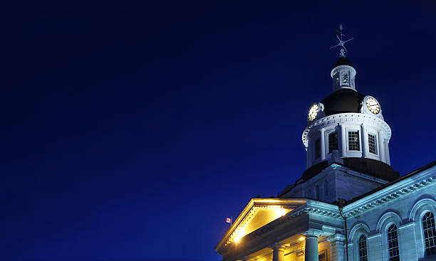 istock Kingston City Hall Night Wide with Copyspace 175532445