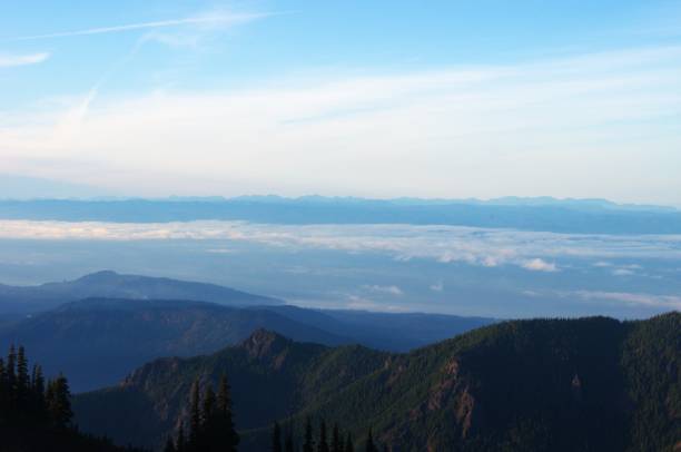istock Mountains ridges  high above the clouds 1755327280