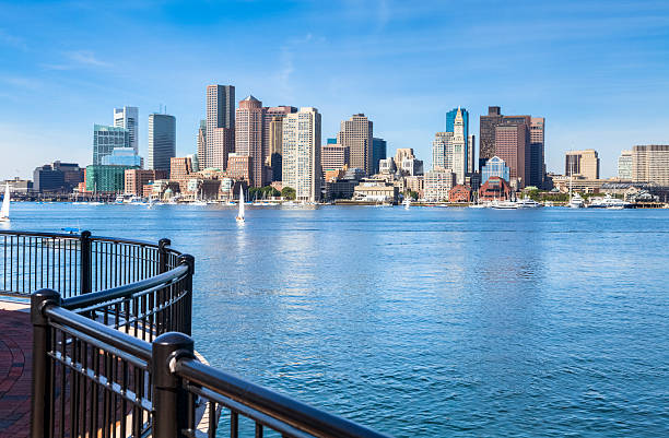 istock Cityscape from the East Boston Pier's Park 175533255