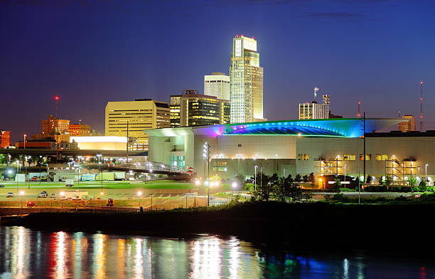 오마하발 추부트 - omaha nebraska nebraska skyline building exterior 뉴스 사진 이미지