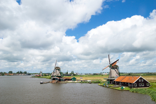 Two windmills at the Zaanse Schans in HollandMore images of same photographer in lightbox:
