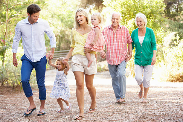 istock Three Generation Family On Country Walk Together 175533738