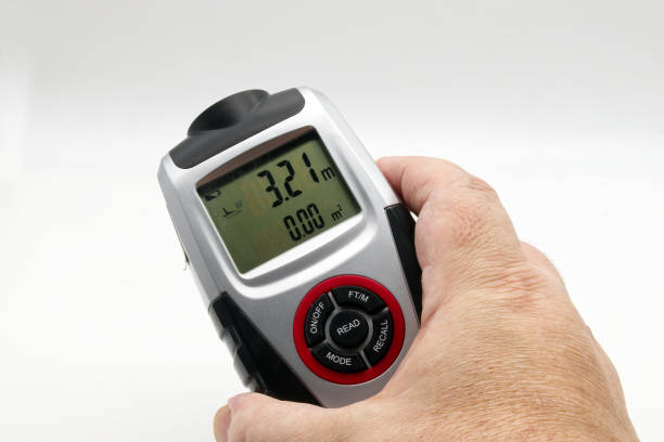 istock Ultrasonic distance meter isolated on white background. 1755341790