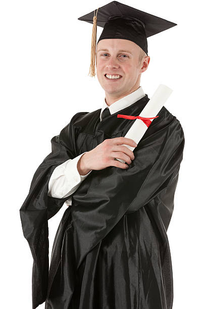 istock Happy graduate with diploma 175535023